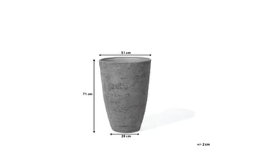 Camia Kruka 51 cm - Grå - Trädgård & spabad - Trädgårdsskötsel - Odling - Planteringskärl & blomkruka - Stor blomkruka