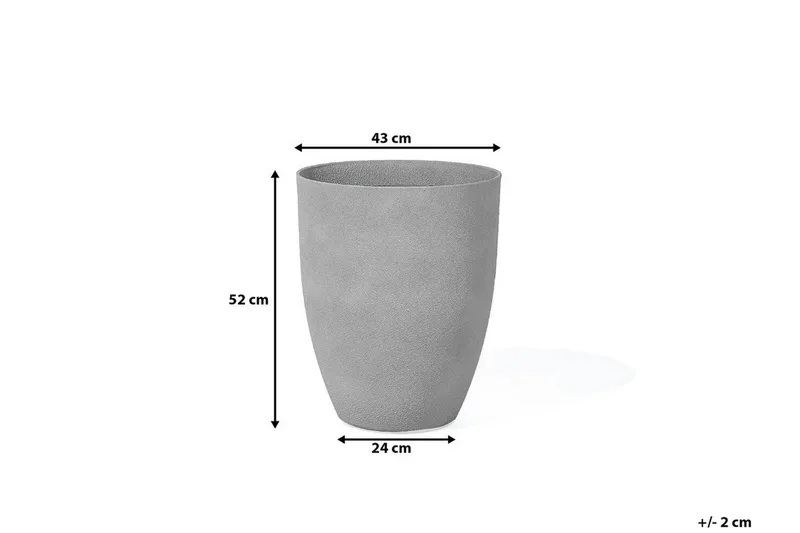 Croton Kruka 43 cm - Grå - Trädgård & spabad - Trädgårdsskötsel - Odling - Planteringskärl & blomkruka - Stor blomkruka