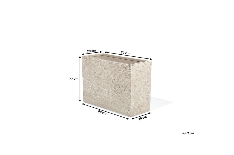Edessa Kruka 70 cm - Beige - Trädgård & spabad - Trädgårdsskötsel - Odling - Planteringskärl & blomkruka - Stor blomkruka