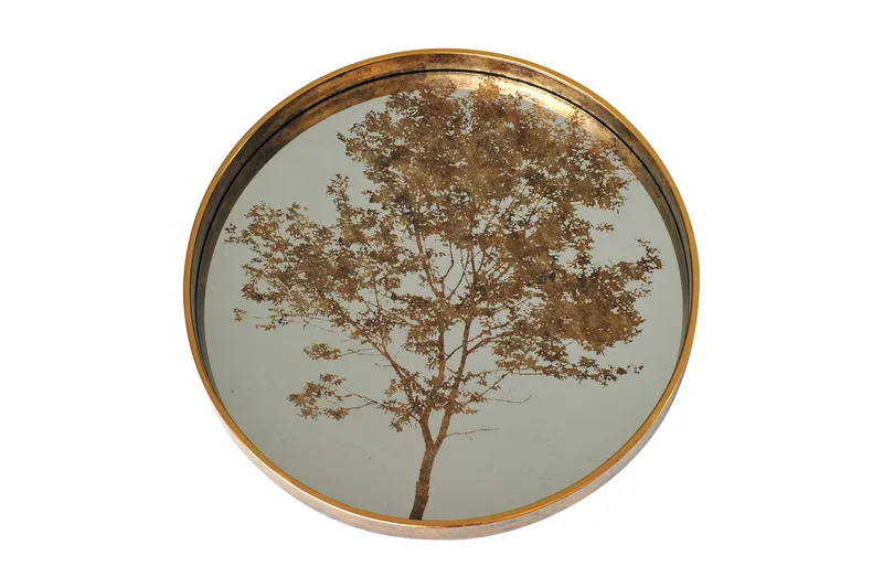 Galar Dekorationsfat 45 cm Runt, Guld