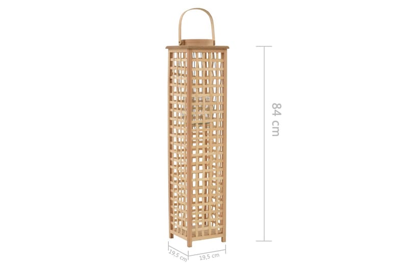 Hängande ljuslykta bambu naturlig - Beige - Inredning - Dekoration & inredningsdetaljer