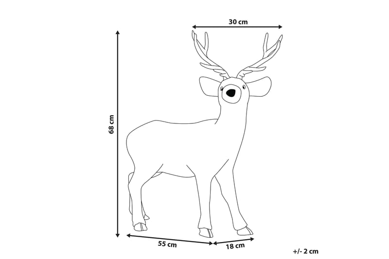 Niesi Figur Ren - Fuskpäls/Trä/Brun - Träfigur - Dekoration & inredningsdetaljer