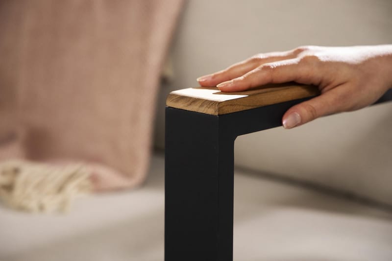 Aspvik Loungegrupp - Svart / Beiga dynor - Trädgård & spabad - Utemiljö - Altan & terrass - Altanmöbler