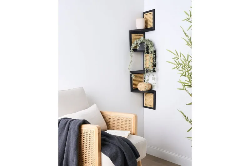 Bokhylla Alder Svart, ljust trä - Svart, ljust trä - Inredning - Dekoration & inredningsdetaljer - Prydnadssaker - Bokstöd