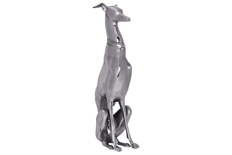 Dekorativ figur Wohnling Aluminiumhund Silver Modern - Inredning - Dekoration & inredningsdetaljer - Prydnadssaker - Skulptur
