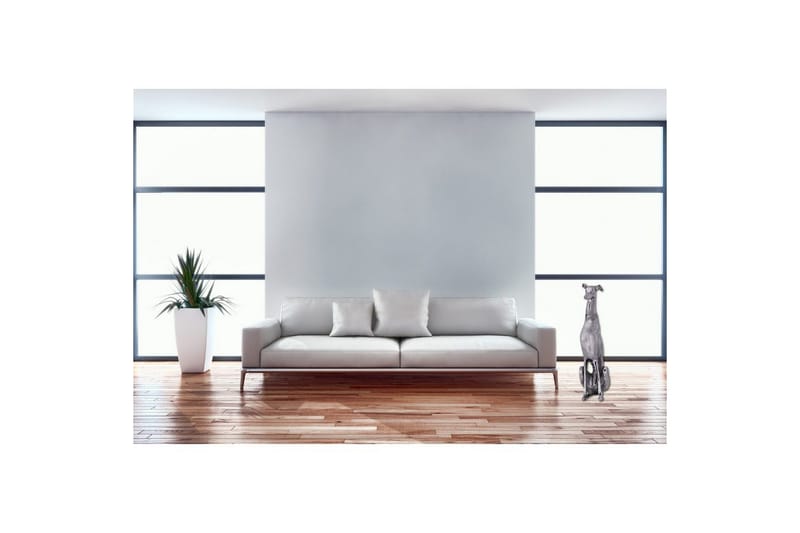 Dekorativ figur Wohnling Aluminiumhund Silver Modern - Inredning - Dekoration & inredningsdetaljer - Prydnadssaker - Skulptur