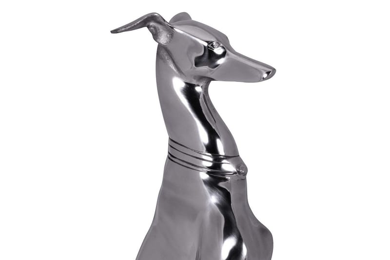 Dekorativ figur Wohnling Aluminiumhund Silver Modern - Inredning - Dekoration & inredningsdetaljer - Prydnadssaker - Skulptur