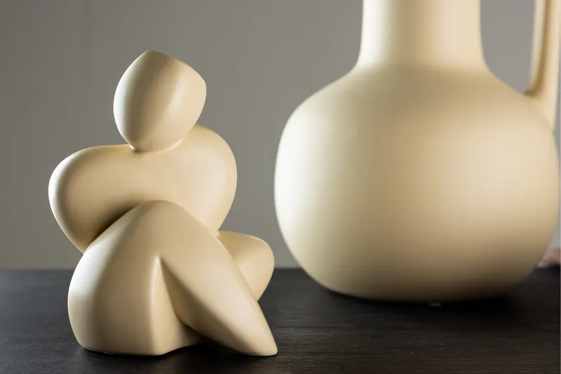 Floda Skulptur 9x14 cm, Gul