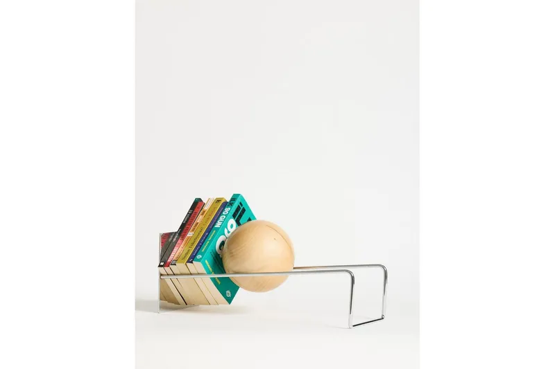 Orvic Bokstöd 49x18 cm, Silver