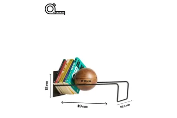 Orvic Bokstöd 49x18 cm - Svart - Inredning - Dekoration & inredningsdetaljer - Prydnadssaker - Bokstöd
