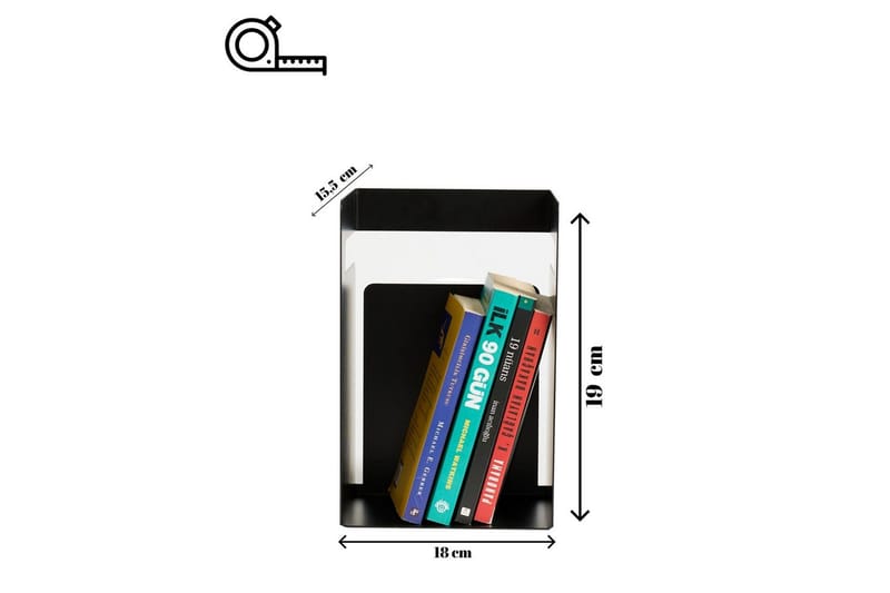 Rylan Bokstöd 15,5x19 cm - Svart - Inredning - Dekoration & inredningsdetaljer - Prydnadssaker - Bokstöd