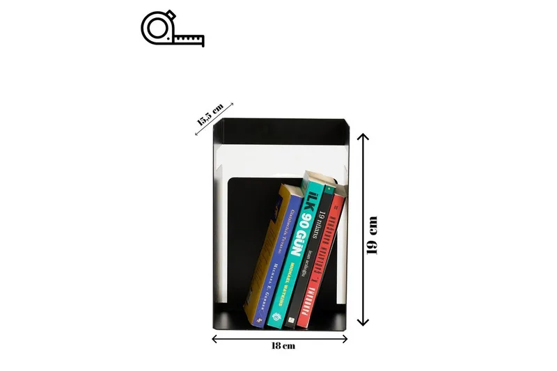 Rylan Bokstöd 15,5x19 cm - Svart - Inredning - Dekoration & inredningsdetaljer - Prydnadssaker - Bokstöd