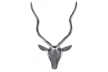 Väggdekoration Wohnling Antelope Handpolerad Aluminiumgjuten Väggmonterad Industriell Loft - Inredning - Dekoration & inredningsdetaljer - Prydnadssaker - Skulptur