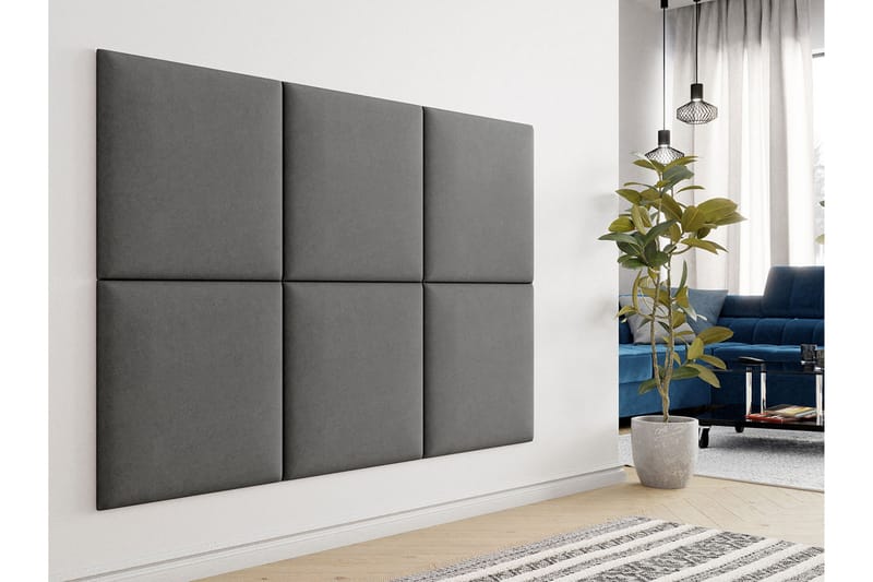 Zaratuz Stoppad Väggpanel 60x60 cm - Grå - Inredning - Dekoration & inredningsdetaljer