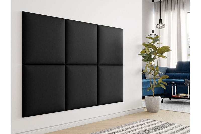 Zaratuz Stoppad Väggpanel 60x60 cm - Mörkgrå - Dekoration & inredningsdetaljer - Väggdekor