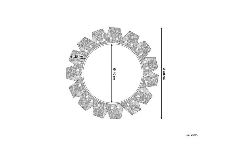 Zatz Spegel Rund 60 cm - Vit - Dekoration & inredningsdetaljer