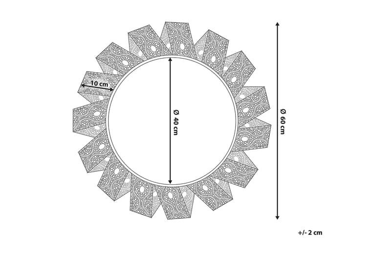 Zatz Spegel Rund 60 cm - Vit - Dekoration & inredningsdetaljer