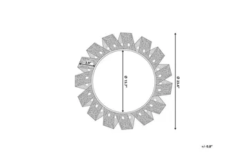 Zatz Spegel Rund 60 cm - Vit - Inredning - Speglar - Väggspegel