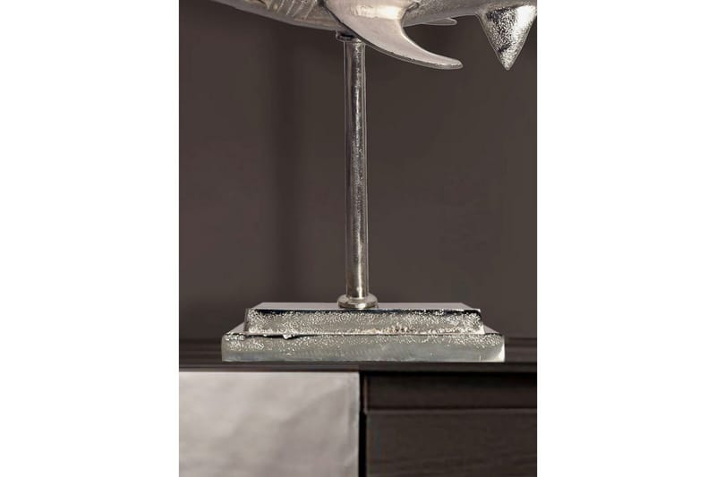 Dekorativ figur Wohnling Dekorhaj 70 cm aluminium, maritim stil Silver - Silver - Inredning - Dekoration & inredningsdetaljer