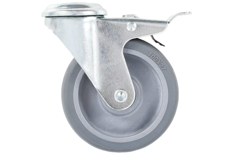 Länkhjul med bulthål 24 st 100 mm - Inredning - Dekorbeslag - Möbelbeslag - Möbelhjul