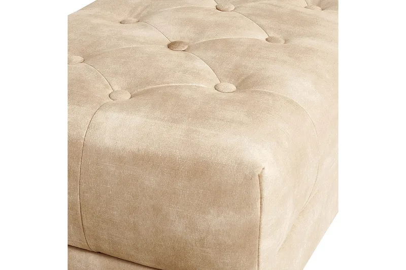 Sittbänk Roseville Beige/guld - Beige/guld - Inredning - Dekorbeslag - Möbelbeslag - Möbelben