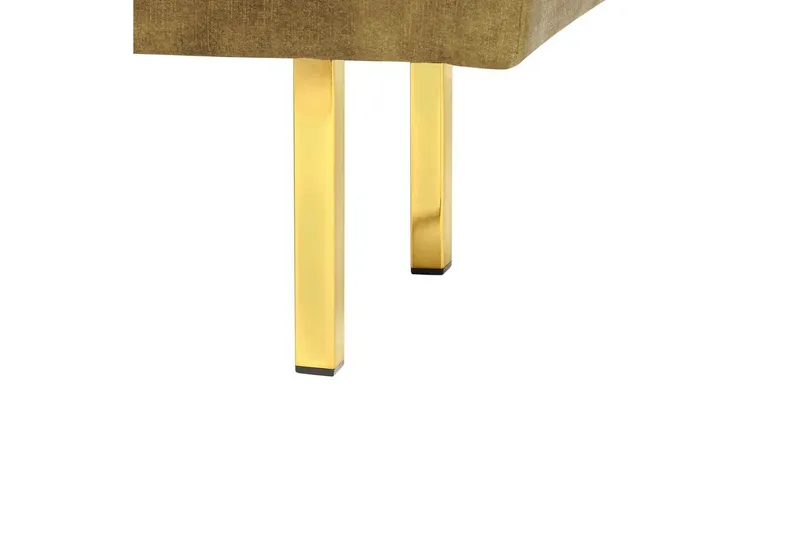 Sittbänk Roseville Grön/guld - Grön/guld - Möbler - Stolar & fåtöljer - Sittbänk - Hallbänk