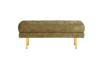 Sittbänk Roseville Grön/guld - Grön/guld - Möbler - Stolar & fåtöljer - Sittbänk - Hallbänk