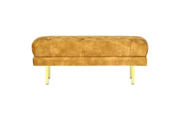 Sittbänk Roseville Gul/Guld - Gul/Guld - Möbler - Stolar & fåtöljer - Sittbänk - Hallbänk