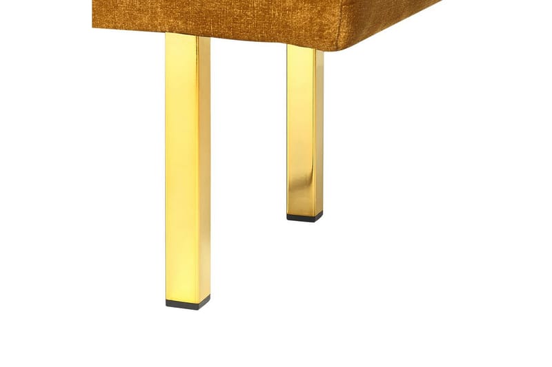 Sittbänk Roseville Gul/Guld - Gul/Guld - Möbler - Stolar & fåtöljer - Sittbänk - Hallbänk