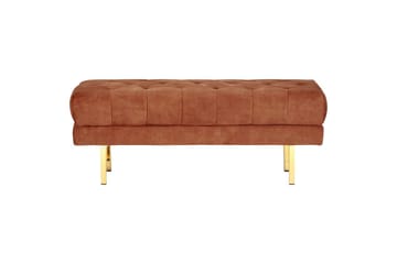 Sittbänk Roseville Rött/guld - Rött/guld - Möbler - Stolar & fåtöljer - Sittbänk - Hallbänk