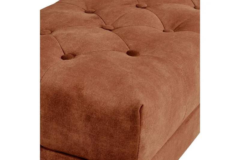 Sittbänk Roseville Rött/guld - Rött/guld - Inredning - Dekorbeslag - Möbelbeslag - Möbelben