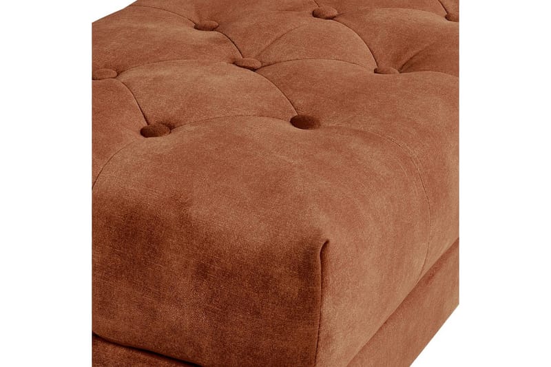 Sittbänk Roseville Rött/guld - Rött/guld - Möbler - Stolar & fåtöljer - Sittbänk - Hallbänk