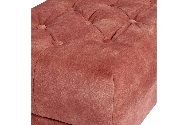 Sittbänk Roseville Rosa/guld - Rosa/guld - Möbler - Stolar & fåtöljer - Sittbänk - Hallbänk