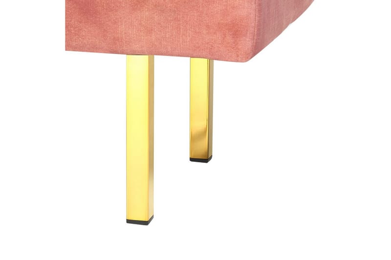 Sittbänk Roseville Rosa/guld - Rosa/guld - Inredning - Dekorbeslag - Möbelbeslag - Möbelben