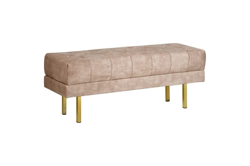 Sittbänk Roseville Taupe/guld, Taupe/guld
