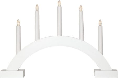 Abbe Ljusstake 46 cm - vit - Inredning - Julpynt & helgdekoration - Julpynt & juldekoration
