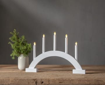Abbe Ljusstake 46 cm - vit - Inredning - Julpynt & helgdekoration - Julpynt & juldekoration