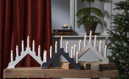 Ada Ljusstake 37.5 cm - grafitgrå - Inredning - Julpynt & helgdekoration - Julpynt & juldekoration