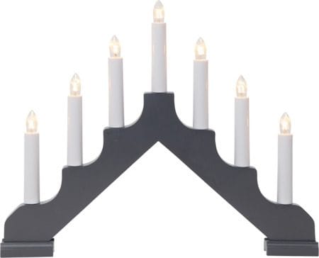 Ada Ljusstake 37.5 cm - grafitgrå - Inredning - Julpynt & helgdekoration - Julpynt & juldekoration