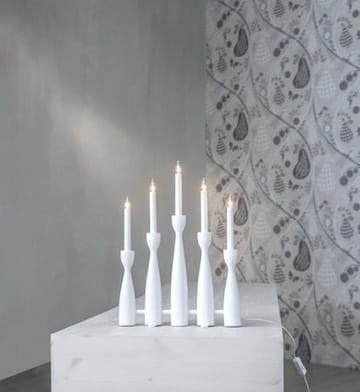 Adventsljusstake Midja 2 35x47 cm 5 ljus E10 - Vit - Inredning - Julpynt & helgdekoration - Julpynt & juldekoration