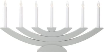 Adventsljusstake Navida 60x30 cm Trä 7 ljus E10 - Grå - Inredning - Julpynt & helgdekoration - Julpynt & juldekoration
