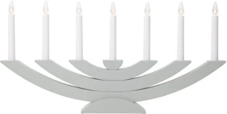 Adventsljusstake Navida 60x30 cm Trä 7 ljus E10 - Grå - Inredning - Julpynt & helgdekoration - Julpynt & juldekoration