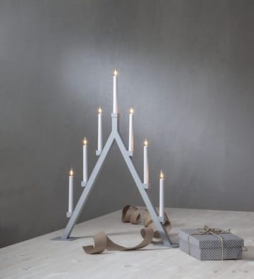 Adventsljusstake Oliver 60x75 cm Metall 7 ljus E10 - Grå - Inredning - Julpynt & helgdekoration - Julpynt & juldekoration