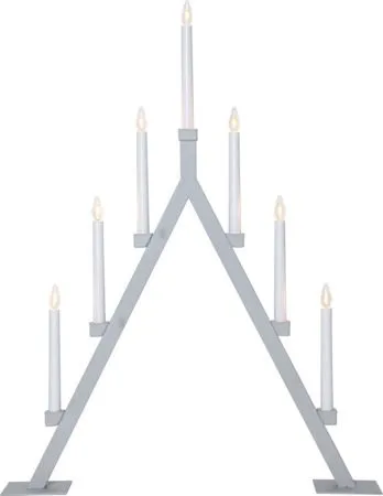 Adventsljusstake Oliver 60x75 cm Metall 7 ljus E10 - Grå - Inredning - Julpynt & helgdekoration - Julpynt & juldekoration