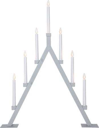 Adventsljusstake Oliver 60x75 cm Metall 7 ljus E10 - Grå - Inredning - Julpynt & helgdekoration - Julpynt & juldekoration