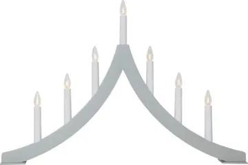 Adventsljusstake Pagod 60x40 cm Trä 7 ljus E10 - Grå - Inredning - Julpynt & helgdekoration - Julpynt & juldekoration