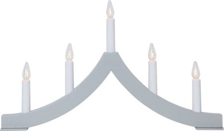 Adventsljusstake Pagod 45x27 cm Trä 5 ljus E10 - Grå - Inredning - Julpynt & helgdekoration - Julpynt & juldekoration