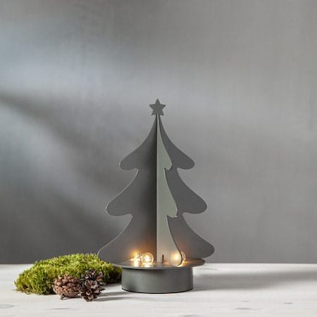 Afton Ljusstake 21 cm - grön - Inredning - Julpynt & helgdekoration - Julpynt & juldekoration