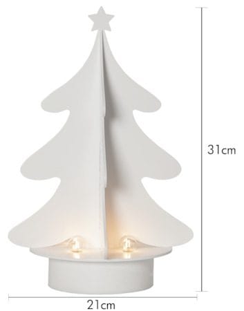 Afton Ljusstake 21 cm - vit - Inredning - Julpynt & helgdekoration - Julpynt & juldekoration