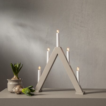 Albo Ljusstake 34 cm - beige - Inredning - Julpynt & helgdekoration - Julpynt & juldekoration